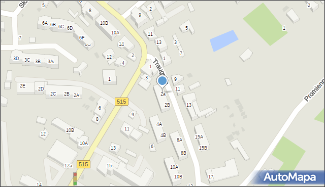 Dzierzgoń, Traugutta Romualda, gen., 2a, mapa Dzierzgoń