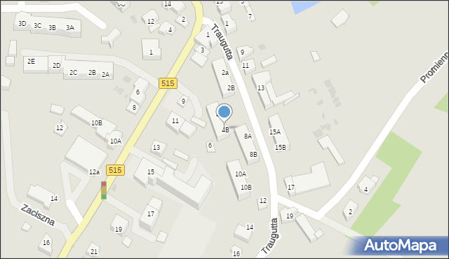 Dzierzgoń, Traugutta Romualda, gen., 4B, mapa Dzierzgoń