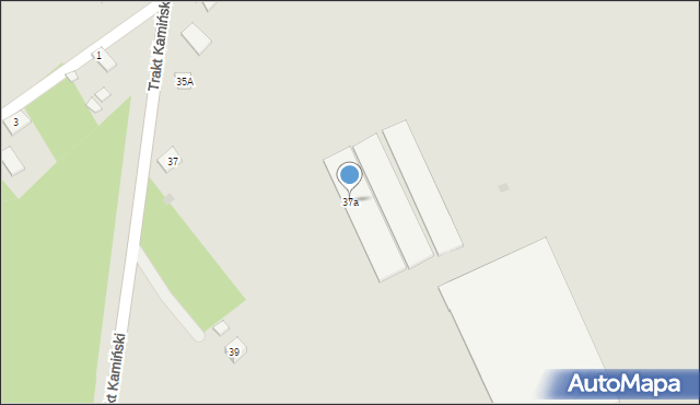 Gąbin, Trakt Kamiński, 37a, mapa Gąbin