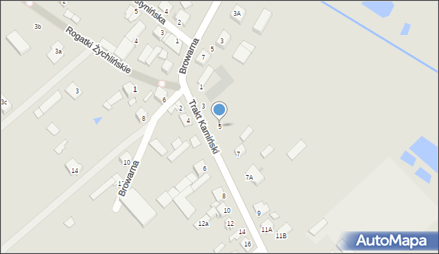 Gąbin, Trakt Kamiński, 5, mapa Gąbin