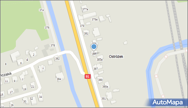 Gdańsk, Trakt Świętego Wojciecha, 385, mapa Gdańska