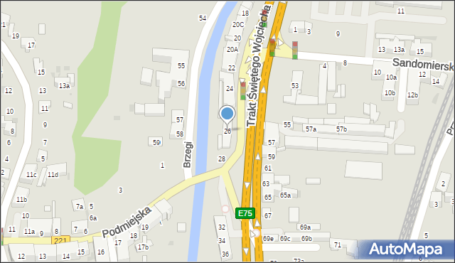 Gdańsk, Trakt Świętego Wojciecha, 26, mapa Gdańska