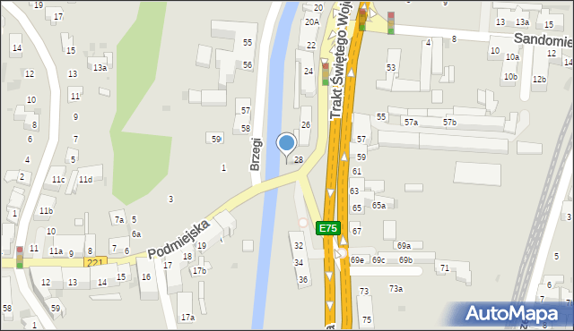 Gdańsk, Trakt Świętego Wojciecha, 30, mapa Gdańska