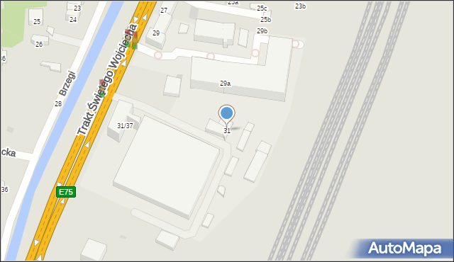 Gdańsk, Trakt Świętego Wojciecha, 31, mapa Gdańska