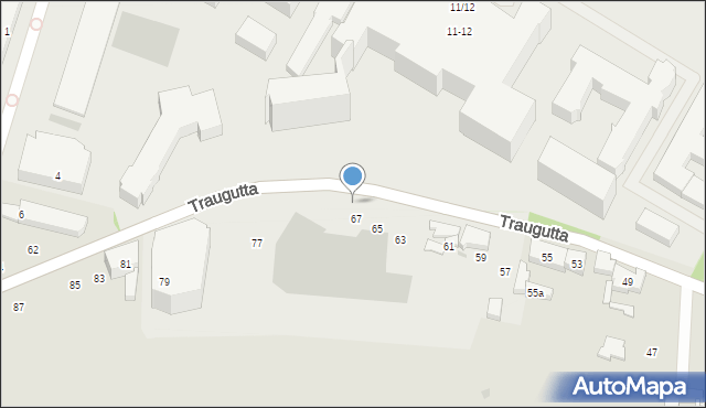 Gdańsk, Traugutta Romualda, gen., 75, mapa Gdańska