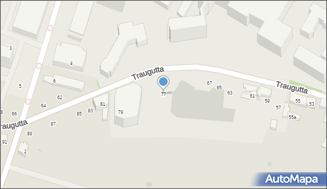 Gdańsk, Traugutta Romualda, gen., 77, mapa Gdańska