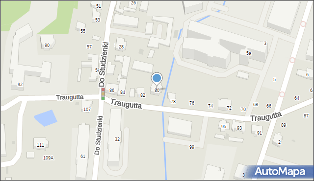 Gdańsk, Traugutta Romualda, gen., 80, mapa Gdańska