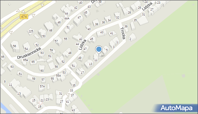 Gdynia, Trocka, 9, mapa Gdyni