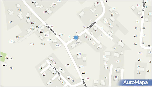 Giebułtów, Trojadyn, 2, mapa Giebułtów