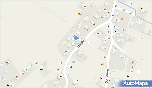 Giebułtów, Trojadyn, 21, mapa Giebułtów