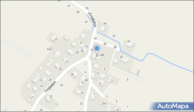 Giebułtów, Trojadyn, 30, mapa Giebułtów