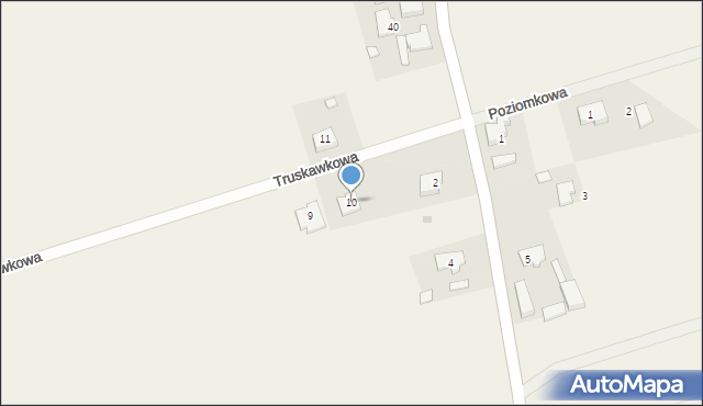 Glinik, Truskawkowa, 10, mapa Glinik