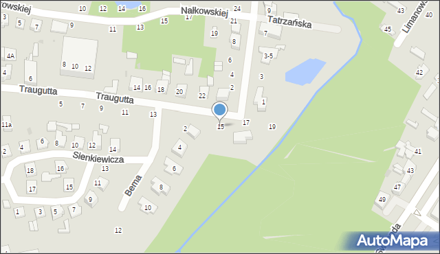 Głowno, Traugutta Romualda, gen., 15, mapa Głowno