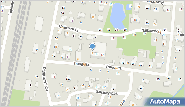 Głowno, Traugutta Romualda, gen., 8, mapa Głowno