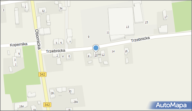 Golędzinów, Trzebnicka, 10, mapa Golędzinów