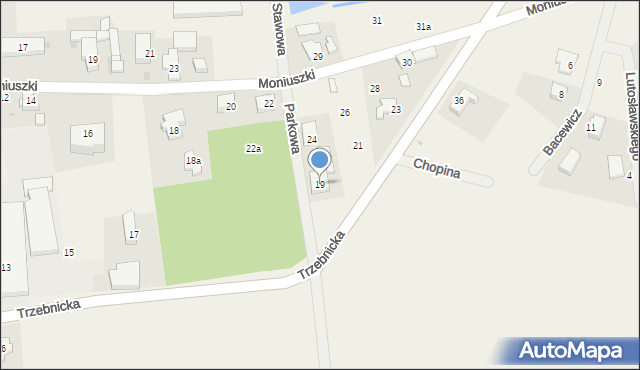 Golędzinów, Trzebnicka, 19, mapa Golędzinów