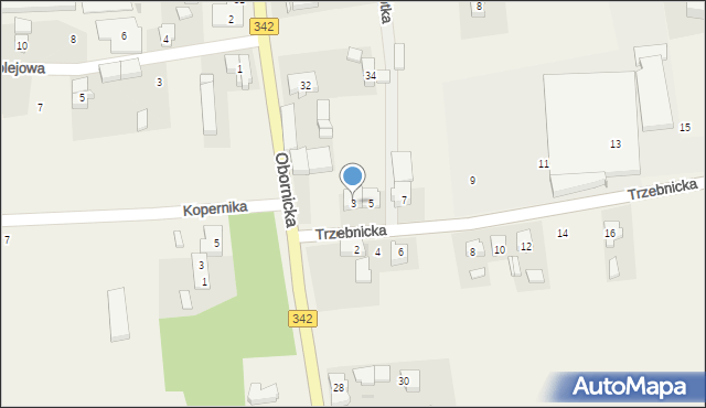 Golędzinów, Trzebnicka, 3, mapa Golędzinów