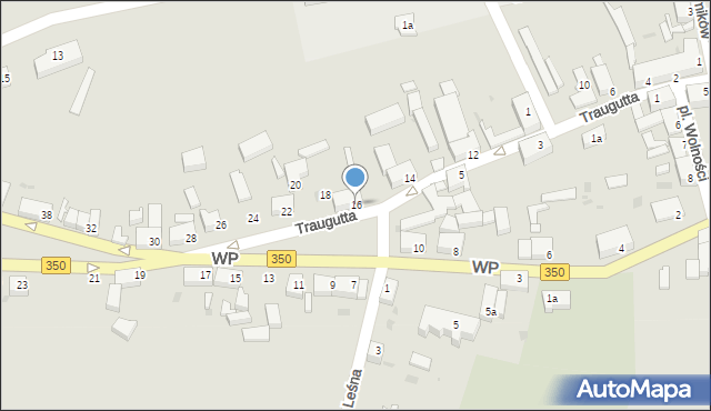 Gozdnica, Traugutta Romualda, gen., 16, mapa Gozdnica