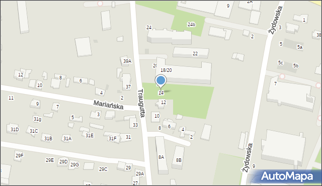 Grodzisk Mazowiecki, Traugutta Romualda, gen., 14, mapa Grodzisk Mazowiecki