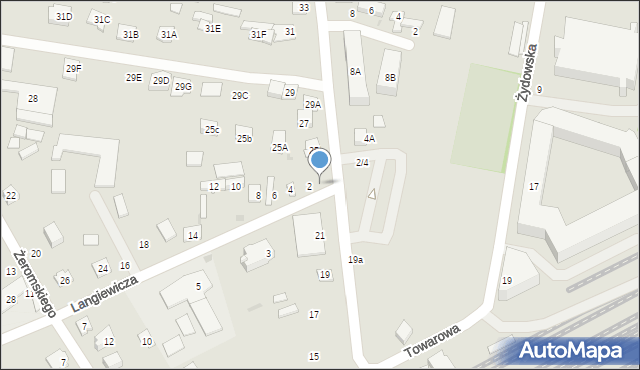 Grodzisk Mazowiecki, Traugutta Romualda, gen., 23, mapa Grodzisk Mazowiecki