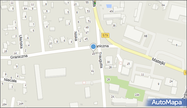 Grodzisk Mazowiecki, Traugutta Romualda, gen., 43, mapa Grodzisk Mazowiecki