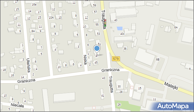 Grodzisk Mazowiecki, Traugutta Romualda, gen., 47, mapa Grodzisk Mazowiecki
