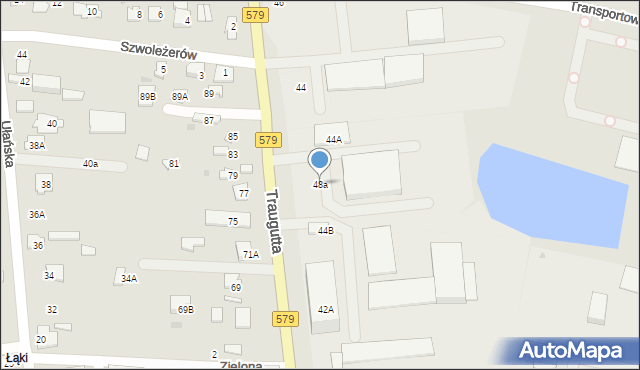 Grodzisk Mazowiecki, Traugutta Romualda, gen., 48a, mapa Grodzisk Mazowiecki