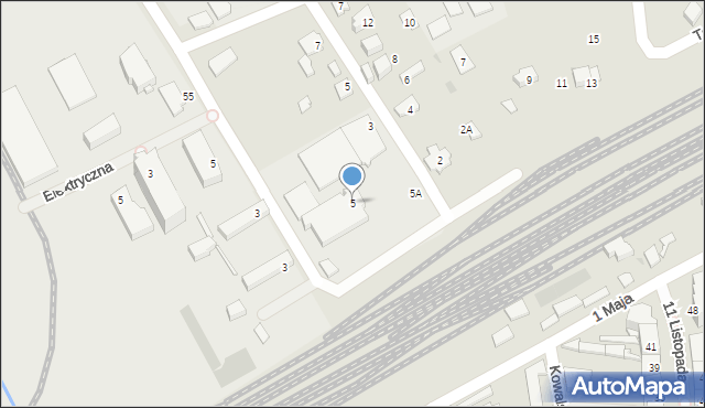 Grodzisk Mazowiecki, Traugutta Romualda, gen., 5, mapa Grodzisk Mazowiecki