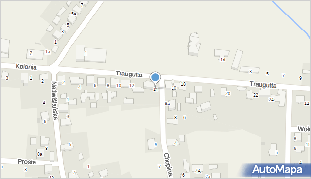 Gromiec, Traugutta Romualda, gen., 14, mapa Gromiec