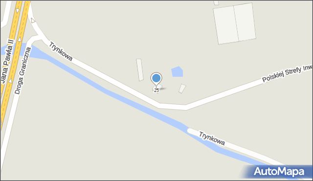 Grudziądz, Trynkowa, 25, mapa Grudziądza