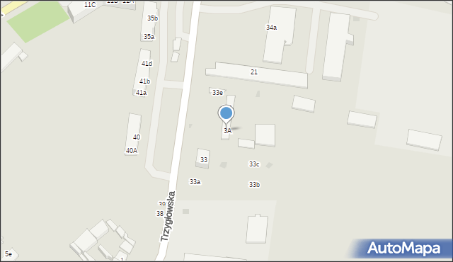 Gryfice, Trzygłowska, 3A, mapa Gryfice