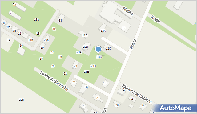 Henryków-Urocze, Trzech Brzózek, 23C, mapa Henryków-Urocze