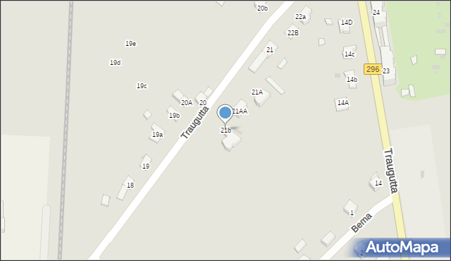 Iłowa, Traugutta Romualda, gen., 21b, mapa Iłowa