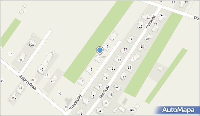 Jachranka, Trzykrotki, 5, mapa Jachranka