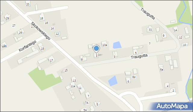 Jaktorów, Traugutta Romualda, gen., 1, mapa Jaktorów