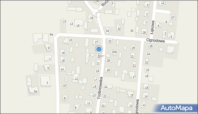 Janów, Trofimowska, 23, mapa Janów