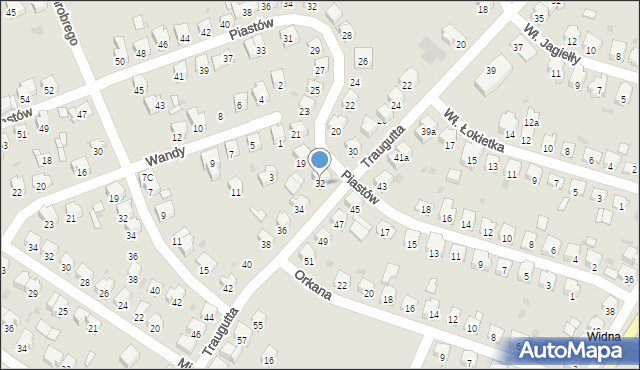 Jarosław, Traugutta Romualda, gen., 32, mapa Jarosławia