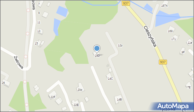 Jastrzębie-Zdrój, Traugutta Romualda, gen., 14D, mapa Jastrzębie-Zdrój