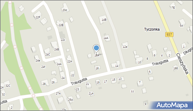 Jastrzębie-Zdrój, Traugutta Romualda, gen., 18A, mapa Jastrzębie-Zdrój