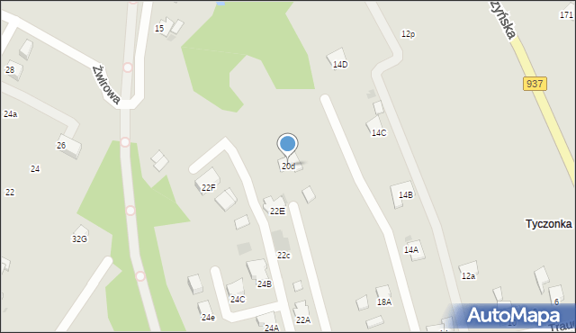 Jastrzębie-Zdrój, Traugutta Romualda, gen., 20d, mapa Jastrzębie-Zdrój