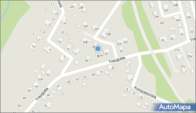 Jastrzębie-Zdrój, Traugutta Romualda, gen., 36, mapa Jastrzębie-Zdrój