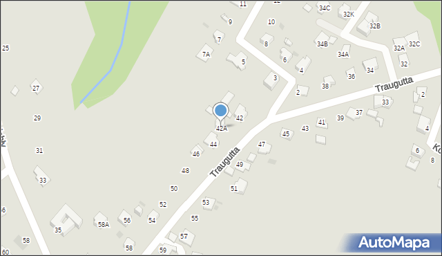 Jastrzębie-Zdrój, Traugutta Romualda, gen., 42A, mapa Jastrzębie-Zdrój