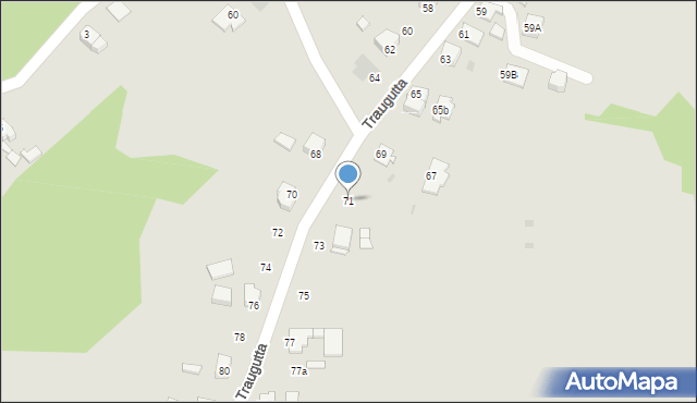 Jastrzębie-Zdrój, Traugutta Romualda, gen., 71, mapa Jastrzębie-Zdrój