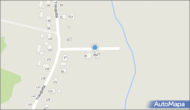 Jastrzębie-Zdrój, Traugutta Romualda, gen., 95a, mapa Jastrzębie-Zdrój