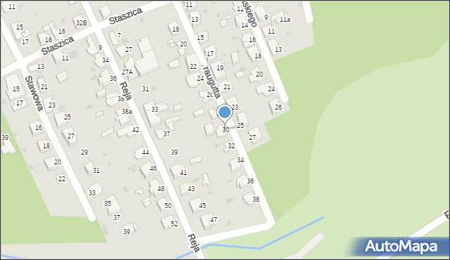 Jaworzno, Traugutta Romualda, gen., 30, mapa Jaworzno