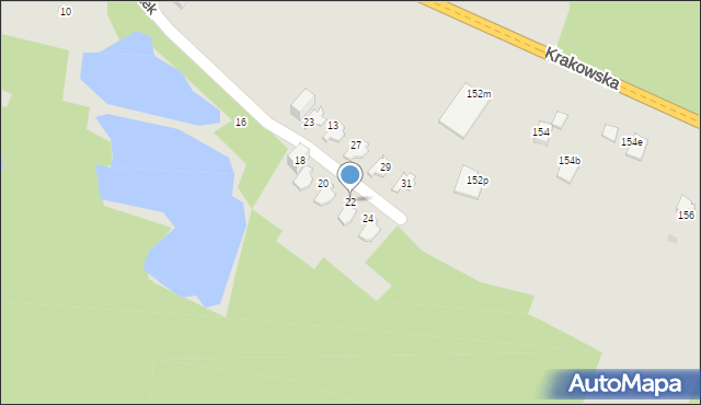 Jaworzno, Trzykrotek, 22, mapa Jaworzno