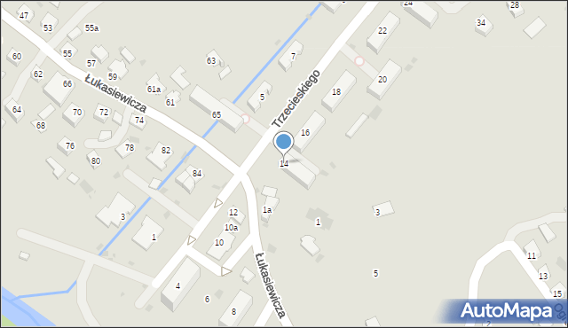 Jedlicze, Trzecieskiego Tytusa, 14, mapa Jedlicze