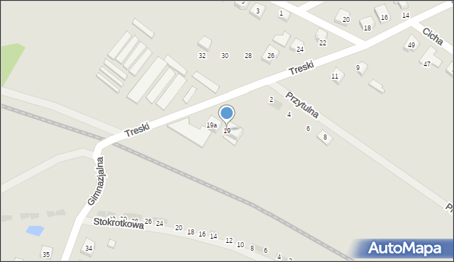 Jelcz-Laskowice, Treski Jerzego, 19, mapa Jelcz-Laskowice