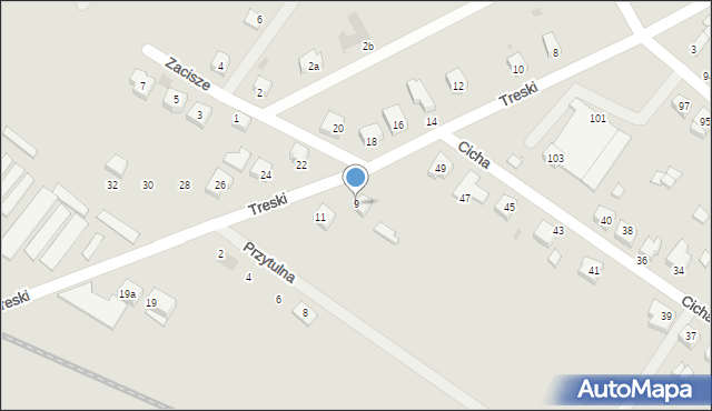 Jelcz-Laskowice, Treski Jerzego, 9, mapa Jelcz-Laskowice