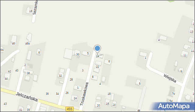 Jeszkowice, Truskawkowa, 14, mapa Jeszkowice